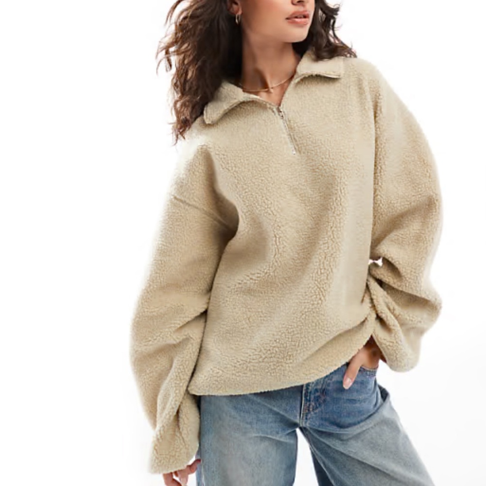 Elle Oversized Fleece Sweater (PTP-23)